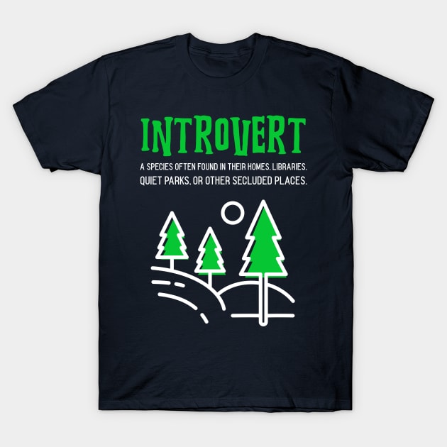 Introvert Species, Funny antisocial T-Shirt by ILT87